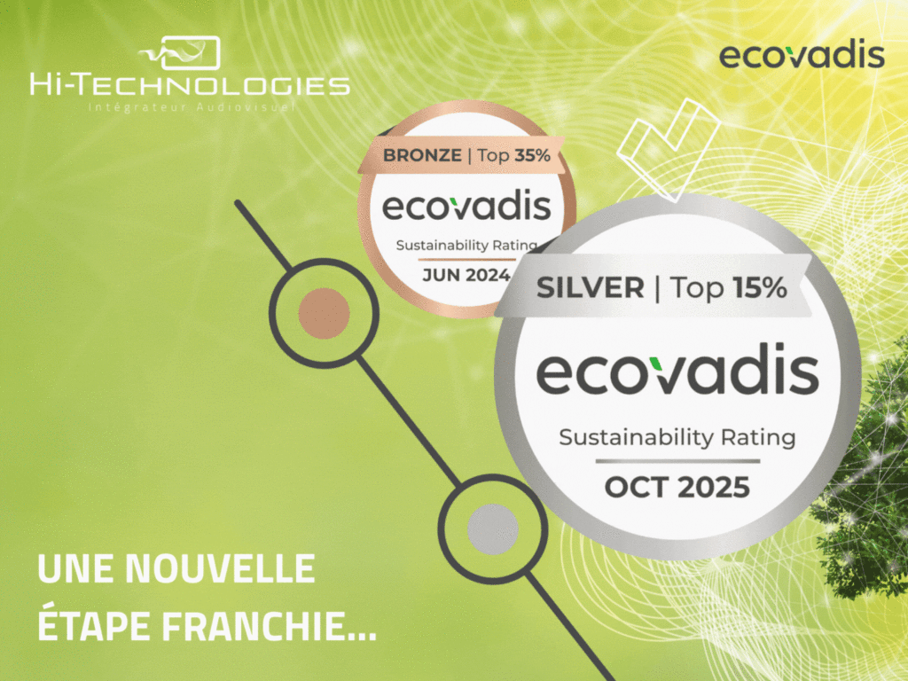 Hi Technologies awarded the EcoVadis Silver Medal in 2025: a growing and recognised CSR commitment.